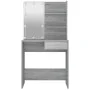 Sonoma gray LED dressing table 74.5x40x141 cm by vidaXL, Bedroom Dressers - Ref: Foro24-820482, Price: 90,47 €, Discount: %