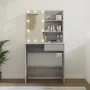 Sonoma gray LED dressing table 74.5x40x141 cm by vidaXL, Bedroom Dressers - Ref: Foro24-820482, Price: 90,47 €, Discount: %