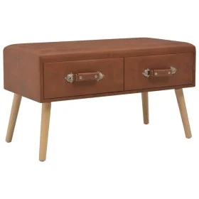 Kunstleder-Couchtisch in Braun 80x40x46 cm von vidaXL, Couchtisch - Ref: Foro24-247543, Preis: 67,00 €, Rabatt: %