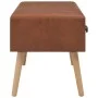 Kunstleder-Couchtisch in Braun 80x40x46 cm von vidaXL, Couchtisch - Ref: Foro24-247543, Preis: 72,43 €, Rabatt: %
