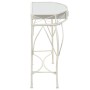 Mesa auxiliar estilo francés metal 82x39x76 cm blanca de vidaXL, Mesas auxiliares - Ref: Foro24-245935, Precio: 95,48 €, Desc...