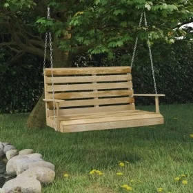 Banco balancín madera de pino impregnada 110 cm de vidaXL, Balancines de jardín - Ref: Foro24-318397, Precio: 155,69 €, Descu...