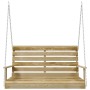 Schaukelbank aus imprägniertem Kiefernholz, 110 cm von vidaXL, Gartenwippen - Ref: Foro24-318397, Preis: 162,62 €, Rabatt: %