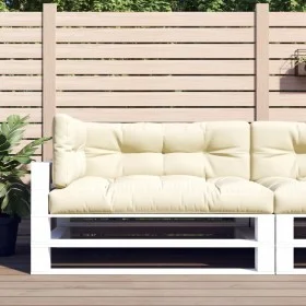 Cushions for pallet sofa 3 units cream fabric by vidaXL, Cushions for chairs and sofas - Ref: Foro24-314560, Price: 85,15 €, ...