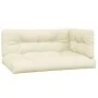 Cushions for pallet sofa 3 units cream fabric by vidaXL, Cushions for chairs and sofas - Ref: Foro24-314560, Price: 85,15 €, ...