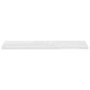 Estante flotante pared 4 uds MDF blanco brillo 120x23,5x3,8 cm