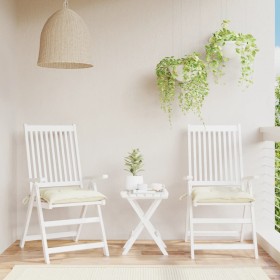 Cojines de silla de jardín 2 uds tela Oxford crema 50x50x7 cm