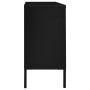Aparador de acero y vidrio negro 105x35x70 cm de vidaXL, Aparadores - Ref: Foro24-336076, Precio: 205,64 €, Descuento: %