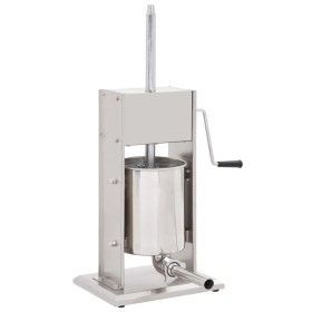 Manuelle Wurstfüllmaschine aus silbernem Edelstahl 10 L von vidaXL, Küchengeräte - Ref: Foro24-50964, Preis: 314,38 €, Rabatt: %
