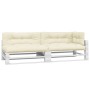 Cushions for pallet sofa 5 units cream fabric by vidaXL, Cushions for chairs and sofas - Ref: Foro24-314575, Price: 154,07 €,...
