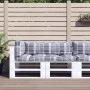 Cushions for pallets 3 units gray checkered fabric by vidaXL, Cushions for chairs and sofas - Ref: Foro24-314671, Price: 61,0...
