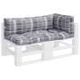 Cushions for pallets 3 units gray checkered fabric by vidaXL, Cushions for chairs and sofas - Ref: Foro24-314671, Price: 61,8...