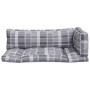 Cushions for pallets 3 units gray checkered fabric by vidaXL, Cushions for chairs and sofas - Ref: Foro24-314671, Price: 61,8...