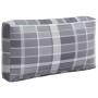 Kissen für Paletten 3 Einheiten grau karierter Stoff von vidaXL, Kissen für Stühle und Sofas - Ref: Foro24-314671, Preis: 61,...