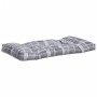 Cushions for pallets 3 units gray checkered fabric by vidaXL, Cushions for chairs and sofas - Ref: Foro24-314671, Price: 61,8...
