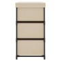 Storage cabinet with 6 cream steel drawers 55x29x55 cm by vidaXL, Lockers and storage cabinets - Ref: Foro24-337258, Price: 3...