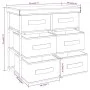 Storage cabinet with 6 cream steel drawers 55x29x55 cm by vidaXL, Lockers and storage cabinets - Ref: Foro24-337258, Price: 3...