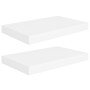 Estantes flotantes de pared 2 uds MDF blanco 40x23x3,8 cm en Estantes y estanterías | Comprar online en Foro24