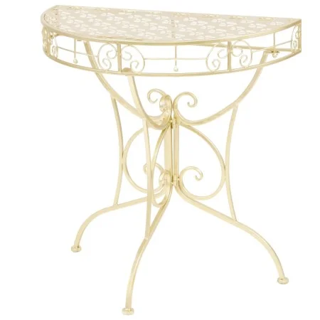 Mesa auxiliar vintage metal semicircular 72x36x74 cm dorado de vidaXL, Mesas auxiliares - Ref: Foro24-245930, Precio: 79,13 €...