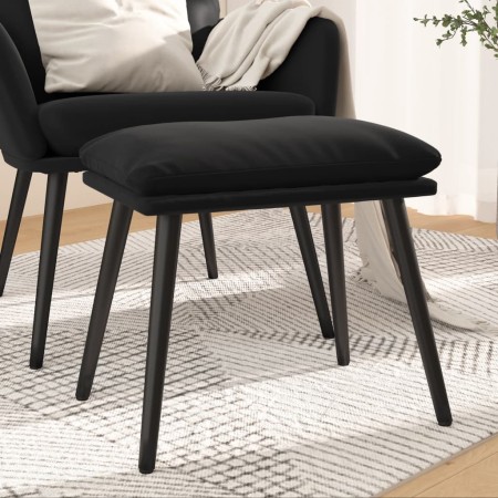 Fußhocker aus schwarzem Samt, 45 x 29,5 x 35 cm von vidaXL, Osmanen - Ref: Foro24-341510, Preis: 33,93 €, Rabatt: %