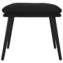 Fußhocker aus schwarzem Samt, 45 x 29,5 x 35 cm von vidaXL, Osmanen - Ref: Foro24-341510, Preis: 33,20 €, Rabatt: %