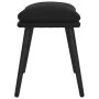 Fußhocker aus schwarzem Samt, 45 x 29,5 x 35 cm von vidaXL, Osmanen - Ref: Foro24-341510, Preis: 33,20 €, Rabatt: %