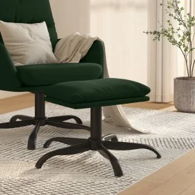 Reposapiés de terciopelo verde oscuro 60x60x36 cm von vidaXL, Osmanen - Ref: Foro24-341580, Preis: 33,17 €, Rabatt: %