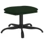 Reposapiés de terciopelo verde oscuro 60x60x36 cm von vidaXL, Osmanen - Ref: Foro24-341580, Preis: 33,15 €, Rabatt: %