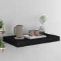 Estante flotante de pared MDF negro 40x23x3,8 cm en Estantes y estanterías | Comprar online en Foro24