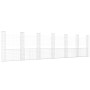 Cesta de gaviones forma de U 2 postes de hierro 740x20x200 cm