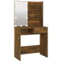 Dressing table with LED smoked oak color 74.5x40x141 cm by vidaXL, Bedroom Dressers - Ref: Foro24-820481, Price: 81,84 €, Dis...