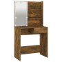 Dressing table with LED smoked oak color 74.5x40x141 cm by vidaXL, Bedroom Dressers - Ref: Foro24-820481, Price: 81,84 €, Dis...