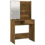 Tocador con LED color roble ahumado 74,5x40x141 cm de vidaXL, Tocadores para dormitorios - Ref: Foro24-820481, Precio: 80,25 ...