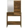 Tocador con LED color roble ahumado 74,5x40x141 cm de vidaXL, Tocadores para dormitorios - Ref: Foro24-820481, Precio: 80,25 ...