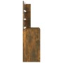 Tocador con LED color roble ahumado 74,5x40x141 cm de vidaXL, Tocadores para dormitorios - Ref: Foro24-820481, Precio: 81,54 ...