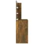 Tocador con LED color roble ahumado 74,5x40x141 cm de vidaXL, Tocadores para dormitorios - Ref: Foro24-820481, Precio: 80,25 ...