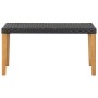 Gartenbank aus synthetischem Rattan und schwarzem Akazienholz, 120 cm von vidaXL, Gartenbänke - Ref: Foro24-46488, Preis: 51,...