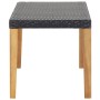 Gartenbank aus synthetischem Rattan und schwarzem Akazienholz, 120 cm von vidaXL, Gartenbänke - Ref: Foro24-46488, Preis: 51,...