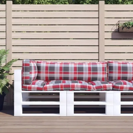 Cushions for pallets 3 units red checkered fabric by vidaXL, Cushions for chairs and sofas - Ref: Foro24-314670, Price: 45,79...