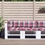 Cushions for pallets 3 units red checkered fabric by vidaXL, Cushions for chairs and sofas - Ref: Foro24-314670, Price: 45,79...