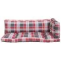 Cushions for pallets 3 units red checkered fabric by vidaXL, Cushions for chairs and sofas - Ref: Foro24-314670, Price: 45,79...