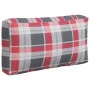 Cushions for pallets 3 units red checkered fabric by vidaXL, Cushions for chairs and sofas - Ref: Foro24-314670, Price: 45,79...