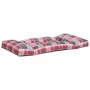 Cushions for pallets 3 units red checkered fabric by vidaXL, Cushions for chairs and sofas - Ref: Foro24-314670, Price: 45,79...