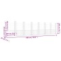 Cesta de gaviones forma de U 8 postes de hierro 860x20x200 cm