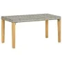 Bank aus synthetischem Rattan und grauem Akazienholz, 120 cm. von vidaXL, Gartenbänke - Ref: Foro24-46489, Preis: 48,57 €, Ra...