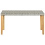 Banco de jardín ratán sintético y madera de acacia gris 120 cm by vidaXL, garden benches - Ref: Foro24-46489, Price: 49,08 €,...