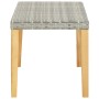 Bank aus synthetischem Rattan und grauem Akazienholz, 120 cm. von vidaXL, Gartenbänke - Ref: Foro24-46489, Preis: 49,08 €, Ra...