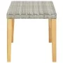 Bank aus synthetischem Rattan und grauem Akazienholz, 120 cm. von vidaXL, Gartenbänke - Ref: Foro24-46489, Preis: 48,57 €, Ra...