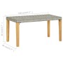 Bank aus synthetischem Rattan und grauem Akazienholz, 120 cm. von vidaXL, Gartenbänke - Ref: Foro24-46489, Preis: 49,08 €, Ra...