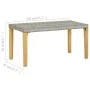 Bank aus synthetischem Rattan und grauem Akazienholz, 120 cm. von vidaXL, Gartenbänke - Ref: Foro24-46489, Preis: 48,57 €, Ra...